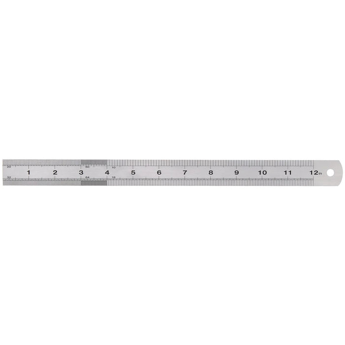 Draper Expert Stainless Steel Rule, 300mm, 12" - SSR12B