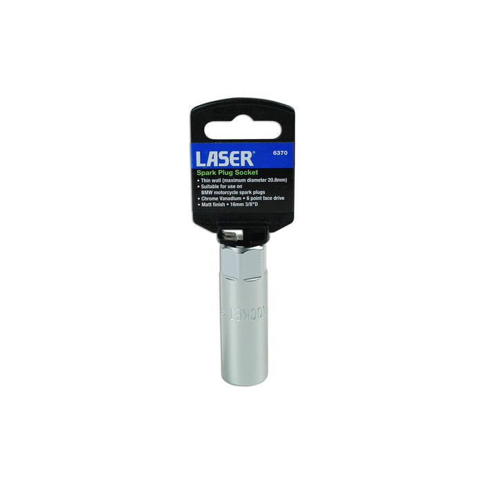 Laser Spark Plug Socket 3/8"D 16mm 6370
