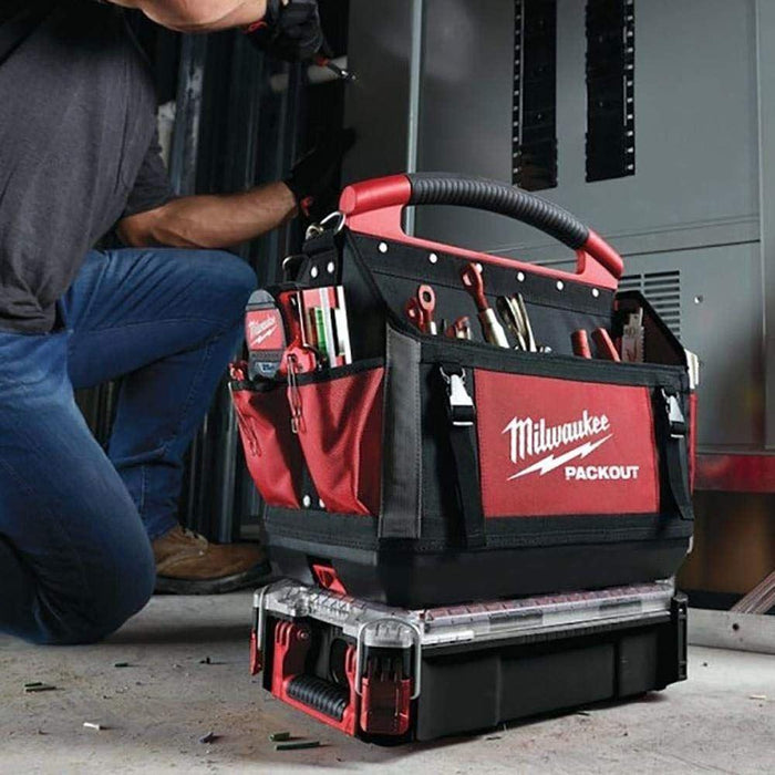 Milwaukee 4932464086 932464086 PACKOUT Tote Tool Bag 25cm, Red Milwaukee - Town Tools