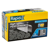 Rapid 28/10 10mm DP x 5m Galvanised Staples (Box 1000 x 5)