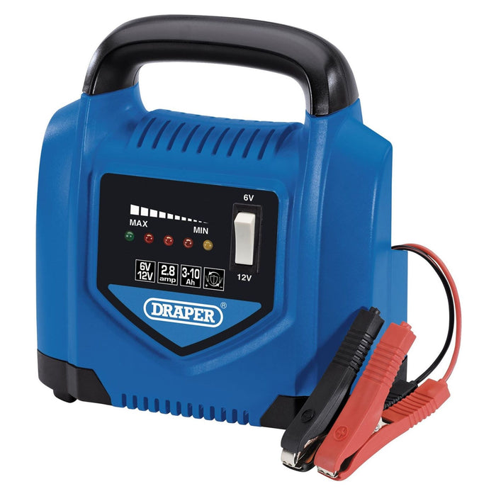 Draper 6V/12V Battery Charger, 2.8A 53047 Draper - Town Tools 