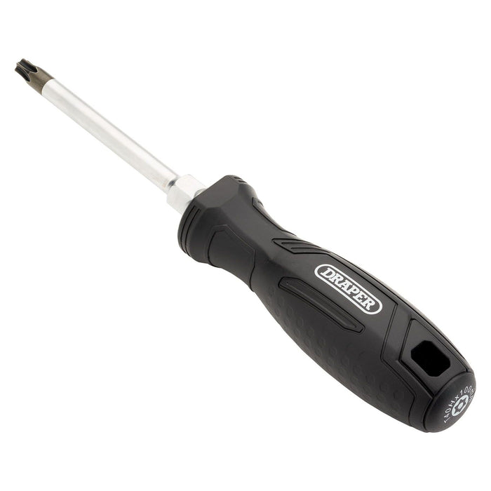 Draper Draper TX-STAR Tamperproof Hard Grip Screwdriver, T40H x 100mm Draper - Town Tools