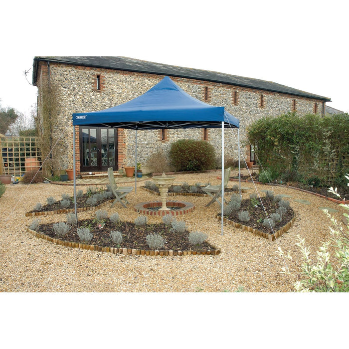 Draper Folding Gazebo, 3 x 3m, Blue 76942