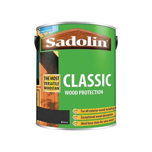 Sadolin Classic Wood Protection Ebony 5 litre Sadolin - Town Tools