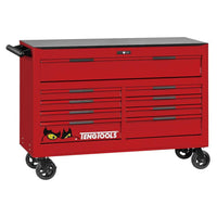 Teng Tools 53" PRO35™ roller cabinet 9 drawers red