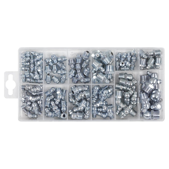 Sealey Metric/BSP/UNF Grease Nipple Assortment 130pc AB009GN Sealey - Town Tools 