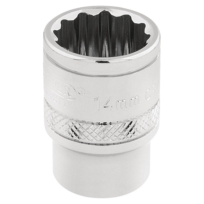 Draper HI-TORQ 12 Point Socket, 3/8" Sq. Dr., 14mm 32777 Draper - Town Tools 