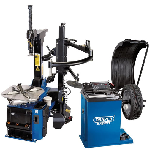 Draper Tyre Changer with Assist Arm and Wheel Balancer Kit 02152 Draper - Town Tools 