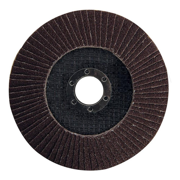 Silverline Aluminium Oxide Flap Disc 125mm 60 Grit Silverline - Town Tools 