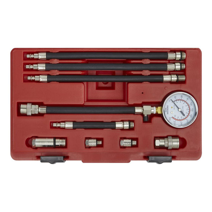 Sealey Petrol Compression Test Kit 10pc VSE206 Sealey - Town Tools 