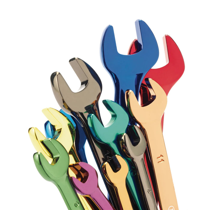 Draper Expert HI-TORQ® Metric Coloured Combination Spanner Set, 6 - 19mm (13