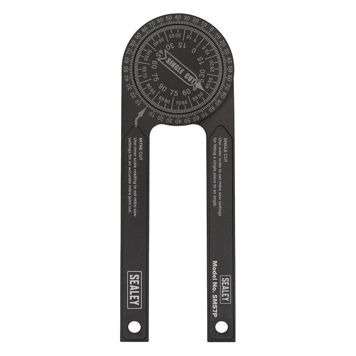 Sealey Mitre Saw Protractor Aluminium SMS7P Sealey - Town Tools 