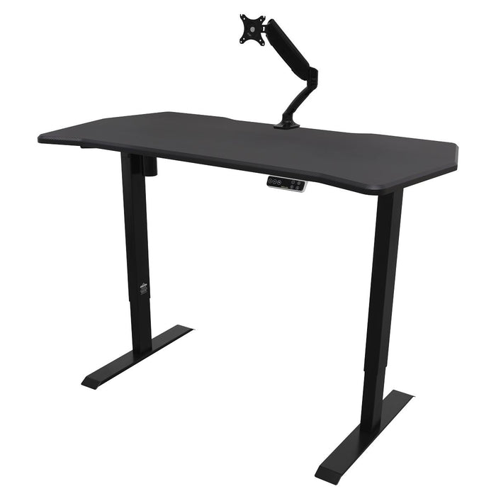 Dellonda Carbon Electric Height Adjustable Standing Desk 1400 x 700mm