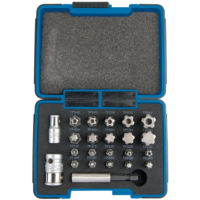Draper Expert TX-STAR® 1/4, Plus Bit Set, 3/8" Sq. Dr. (23 Piece) - TXP23/KIT