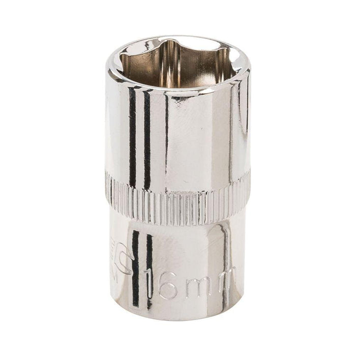 Silverline Socket 1/2" Drive 6pt Metric 16mm Silverline - Town Tools 