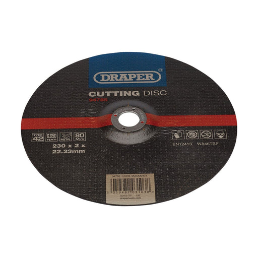 Draper DPC Metal Cutting Disc, 230 x 2 x 22.23mm 94785 Draper - Town Tools 