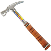 Estwing E12S Straight Claw Hammer with Leather Grip, 12oz/336g - E12S