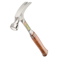 Estwing E16S Straight Claw Hammer with Leather Grip, 16oz/448g - E16S