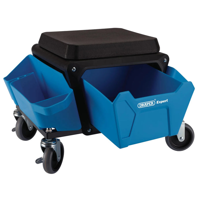 Draper Expert Work Stool with Tool Storage, Blue - WSD1