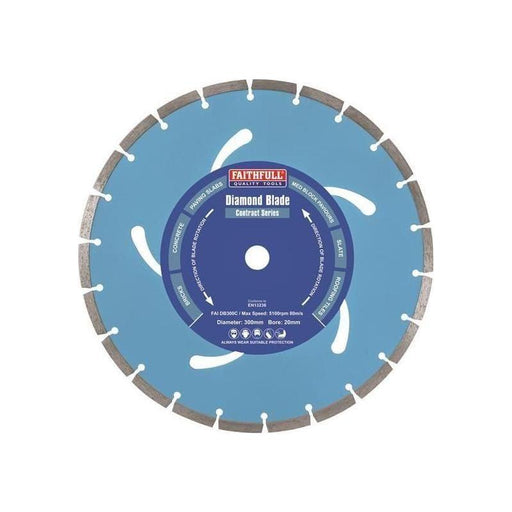 Faithfull Contract Diamond Blade 300 x 20mm Faithfull - Town Tools