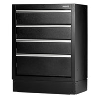 BUNKER Modular Floor Cabinet, 4 Drawer, 680mm - MS400-4BU