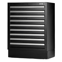 BUNKER Modular Floor Cabinet, 9 Drawer, 680mm - MS400-9BU