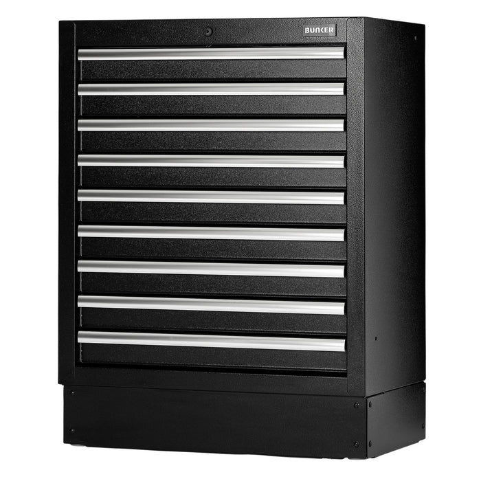 BUNKER Modular Floor Cabinet, 9 Drawer, 680mm - MS400-9BU