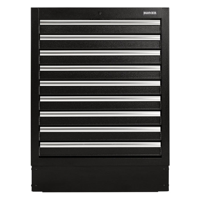 BUNKER Modular Floor Cabinet, 9 Drawer, 680mm - MS400-9BU