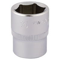 Draper Elora Hexagon Socket, 1/4" Sq. Dr., 14mm 11103
