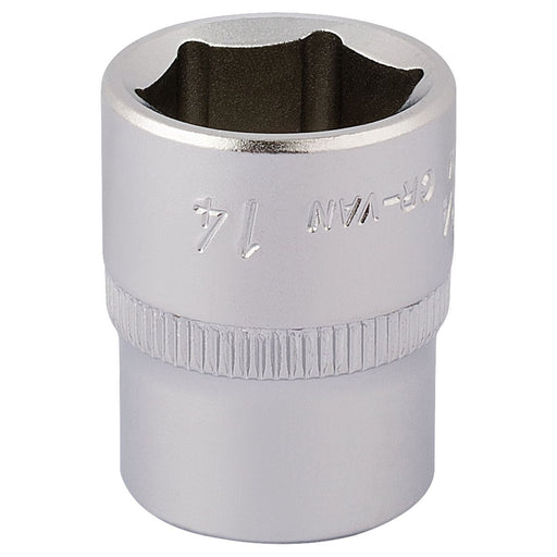 Draper Elora Hexagon Socket, 1/4" Sq. Dr., 14mm 11103 Draper - Town Tools 