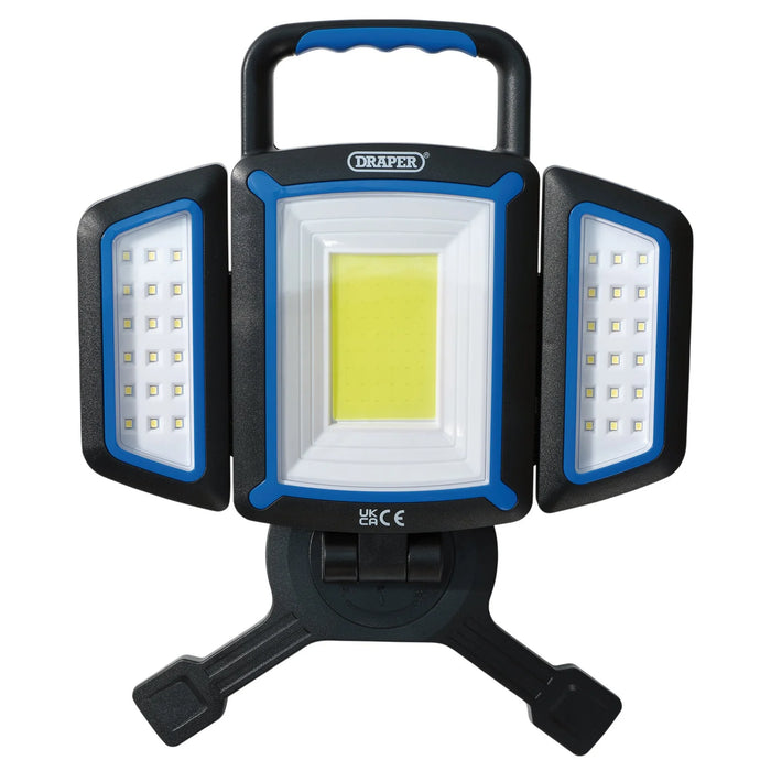 Draper COB SMD Rechargeable Work Light and Powerbank, 18W, 2000 Lumens, USB-C