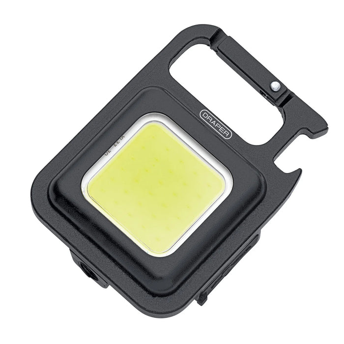 Draper COB LED Rechargeable Pocket Light with Stand and Belt Clip, 5W, 350