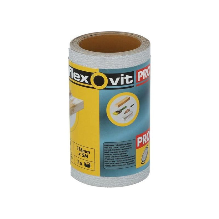 Flexovit High Performance Finishing Sanding Roll 115mm x 5m 320G Flexovit - Town Tools
