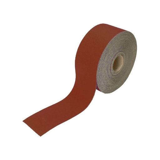 Faithfull Aluminium Oxide Sanding Paper Roll Red Heavy-Duty 115mm x 50m 40G Faithfull - Town Tools