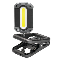 Draper COB LED Rechargeable Work Light and Power Bank with Clamp, 10W, 1000