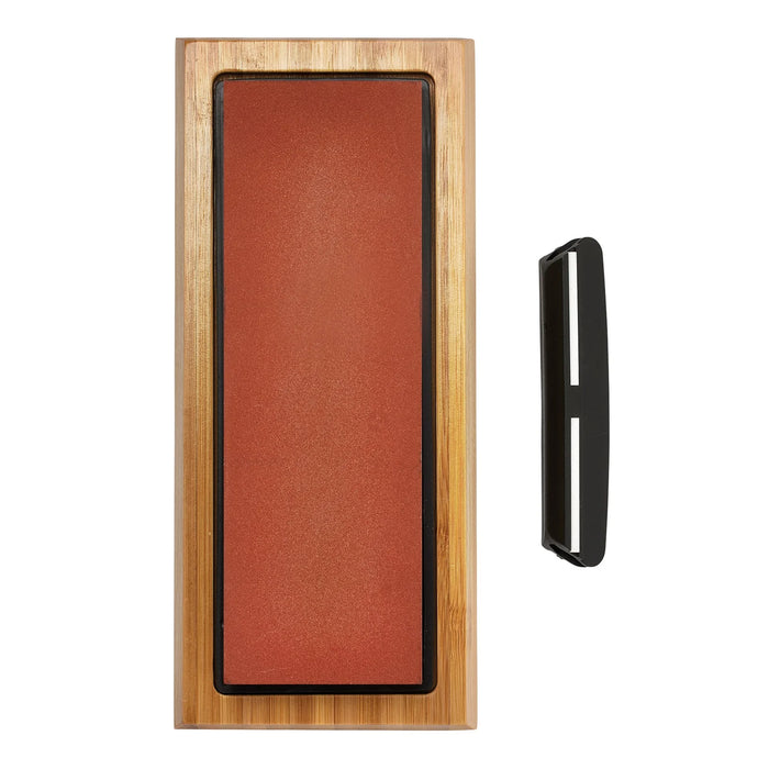 Draper Double Sided Whetstone Sharpening Stone with Non-Slip Base and Angle