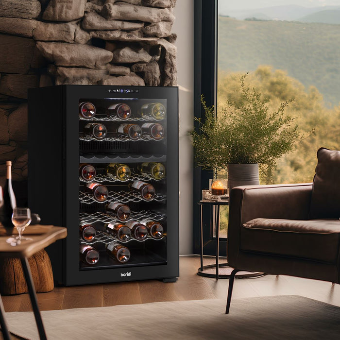 Baridi 52 Bottle Dual Zone Wine Fridge & Cooler DH236