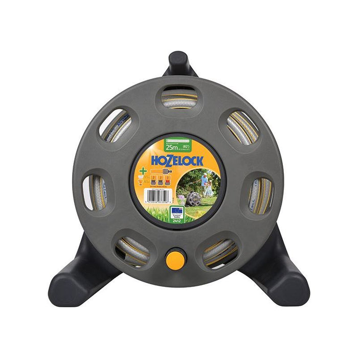Hozelock 2412 30m Freestanding Compact Hose Reel + 25m of 12.5mm Hose Hozelock - Town Tools