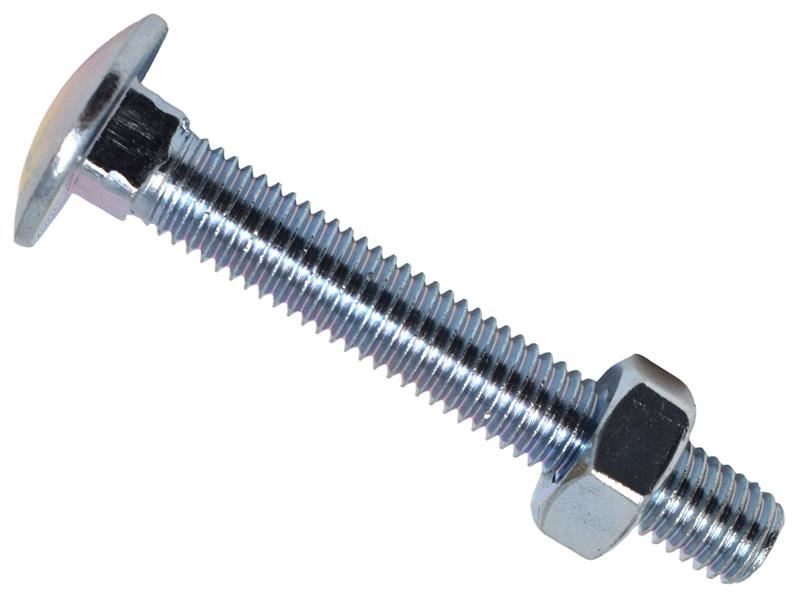 METALMATE Cup Square Hex Bolt & Nut ZP M10 x 70mm Box 25 METALMATE� - Town Tools