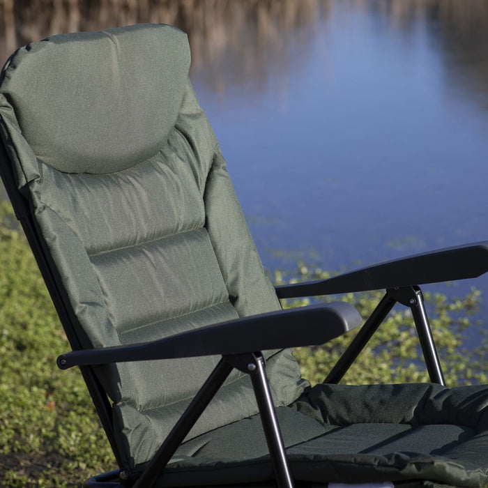 Dellonda Portable Reclining Chair with Armrests DL74