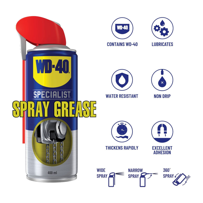 Wd40 WD-40 Specialist Spray Grease 400ml 44215 WD-40 - Town Tools 