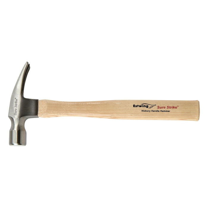 Estwing EMRW16S Sure Strike Straight Claw Hammer with Hickory Handle, 16oz/448g Draper - Town Tools