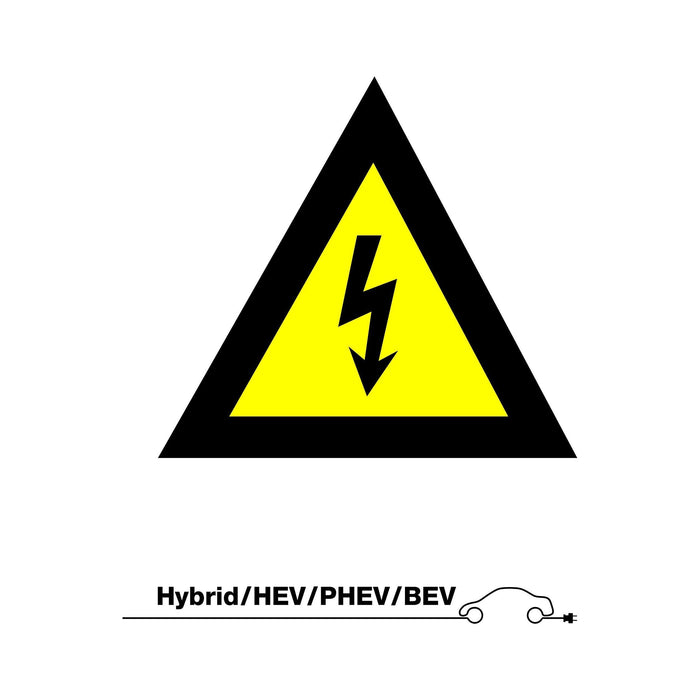 Laser Danger High Voltage Sign (without text) 7577 Laser - Town Tools 