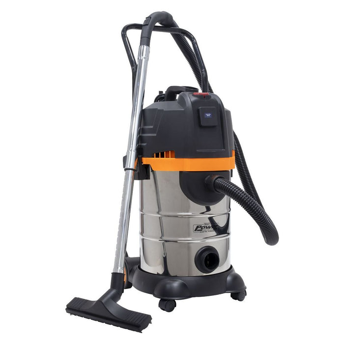 Sealey Vacuum Cleaner Cyclone Wet & Dry 30L Double Stage 1200W/230V PC300BL Sealey - Town Tools 