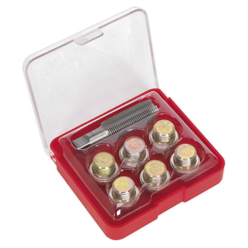 Sealey Oil Drain Plug Thread Repair Set M17 VS617 Sealey - Town Tools 