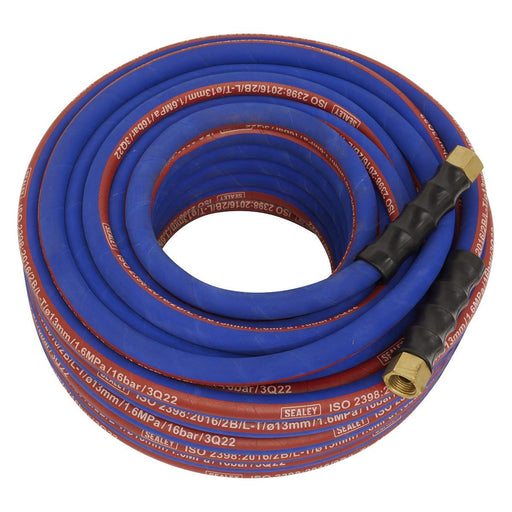 Sealey Extra-Heavy-Duty Air Hose with 1/2"BSP Unions 30m x 13mm AH30R/12 Sealey - Town Tools 