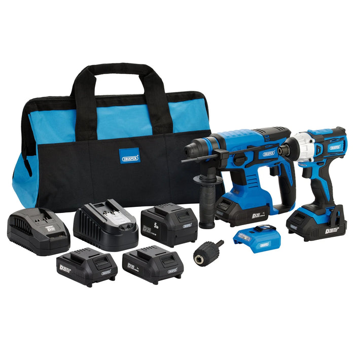 D20 20V Impact Driver and SDS+ Drill Kit - PTKD20K5