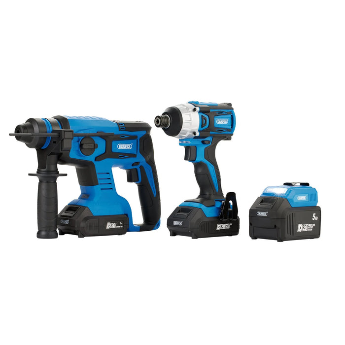 D20 20V Impact Driver and SDS+ Drill Kit - PTKD20K5