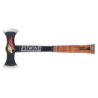 Estwing EDBA Black Eagle Double Bit Axe with Leather Grip, 17" - EDBA
