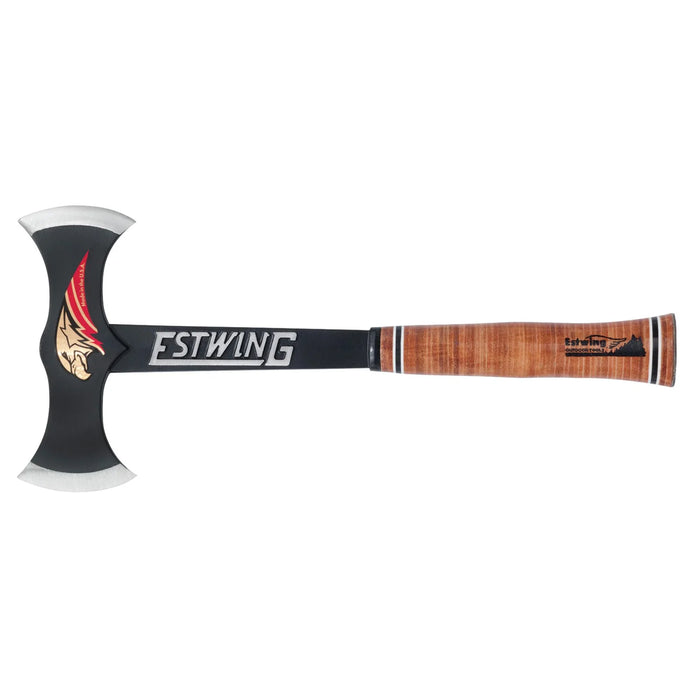 Estwing EDBA Black Eagle Double Bit Axe with Leather Grip, 17" - EDBA